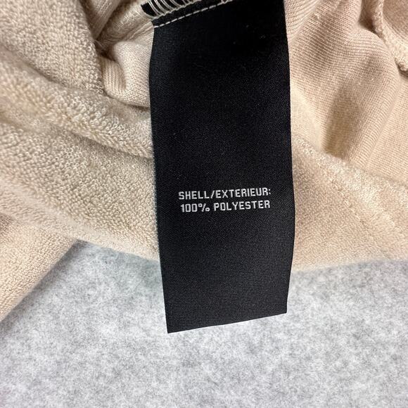 7 For All Mankind Lounge Shorts WMN XS Tan Drawstring 100% Polyester Lightweight - Picture 7 of 7